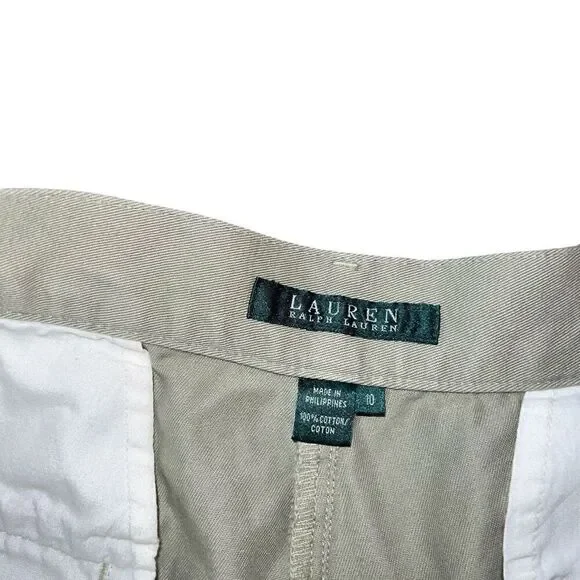 LAUREN RALPH LAUREN Khaki Shorts Size 10 - Picture 3 of 6